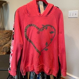 Lauren Moshi Niya snake hoodie with side zippers